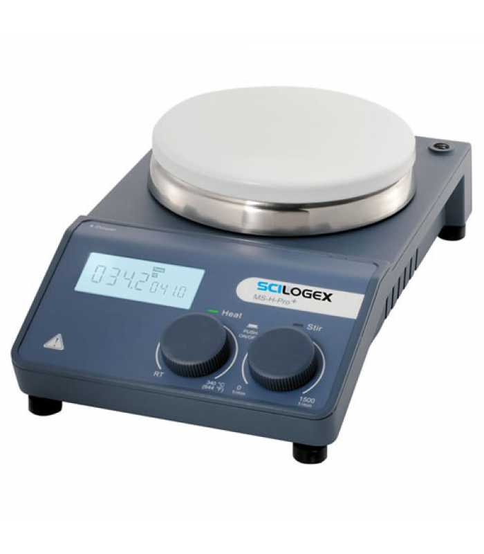 Scilogex MS-H-Pro Plus [861442329999] Circular LCD Digital Magnetic Hotplate Stirrer 220-240V, 50/60Hz UK Plug
